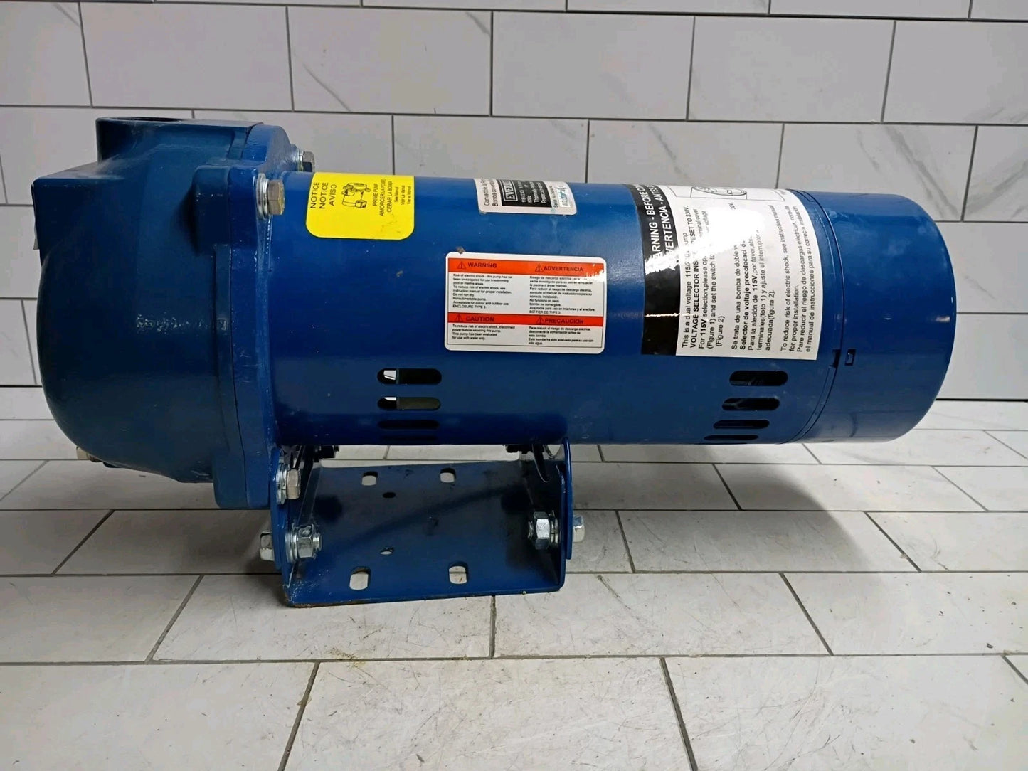 Everbilt 1 HP Professional Convertible Jet Pump. Read Description*PARTS ONLY