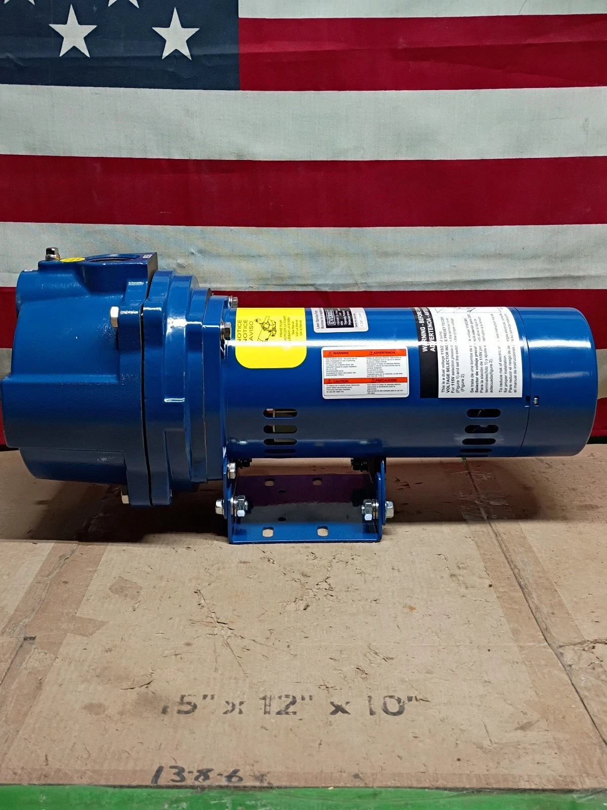 Everbilt HDLS15, 1-1/2 HP Cast Iron Lawn Irrigation Pump 61 GPM 51 PSI Open Box,