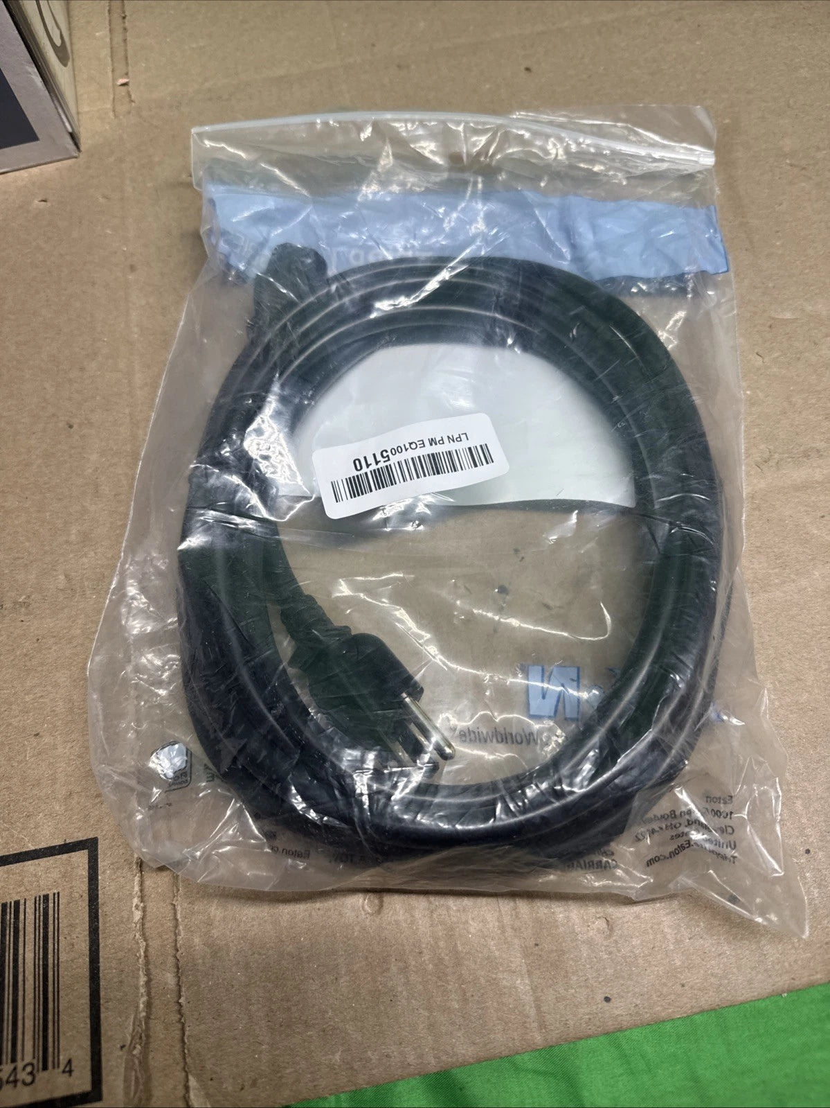 Tripp Lite 10ft /3m Power Cable, 5-15p to PC-Style Receptacle (C13)