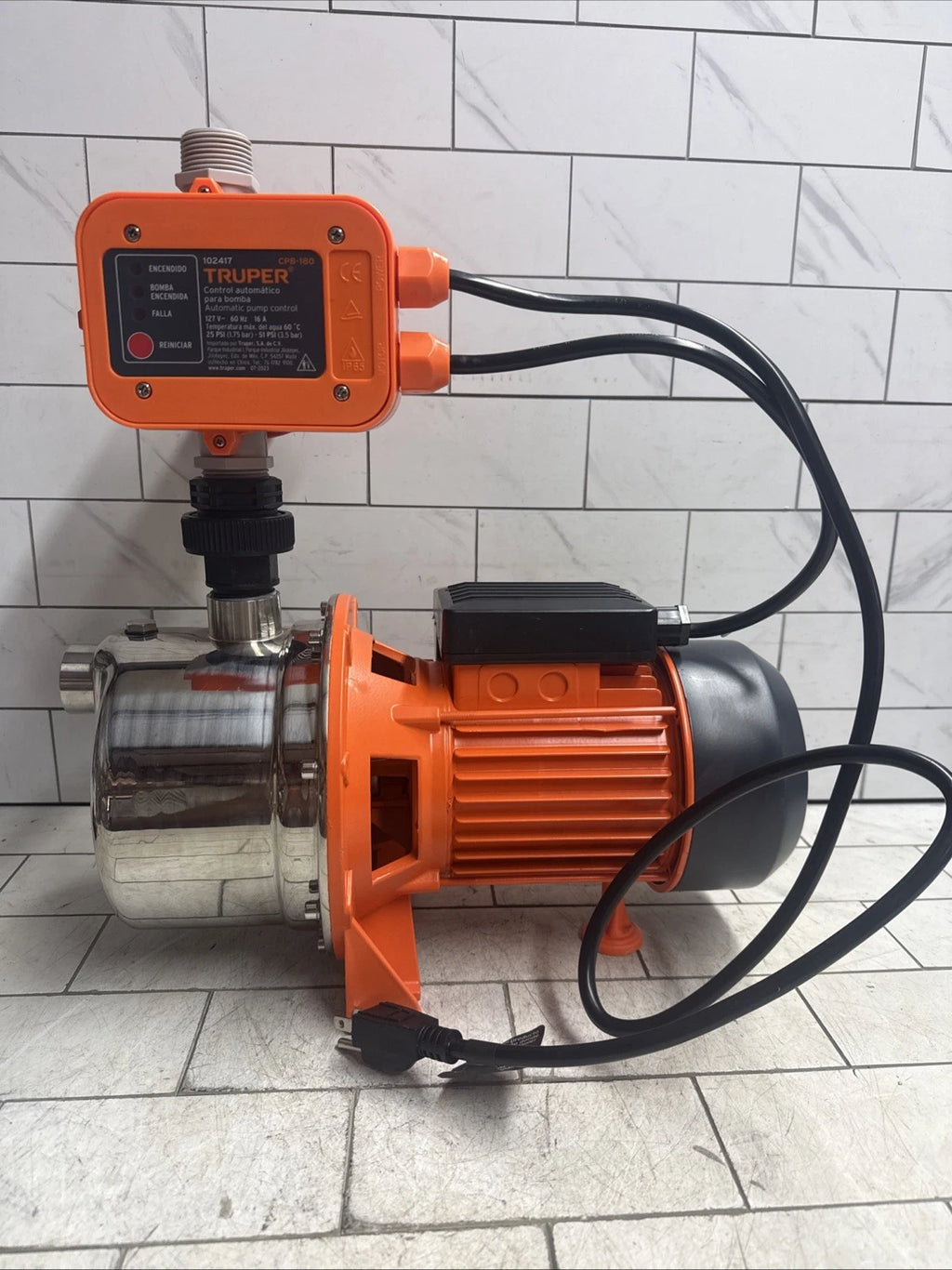 TRUPER PRE-11 - 1-HP Water Pressure Booster Pump System New Open Box