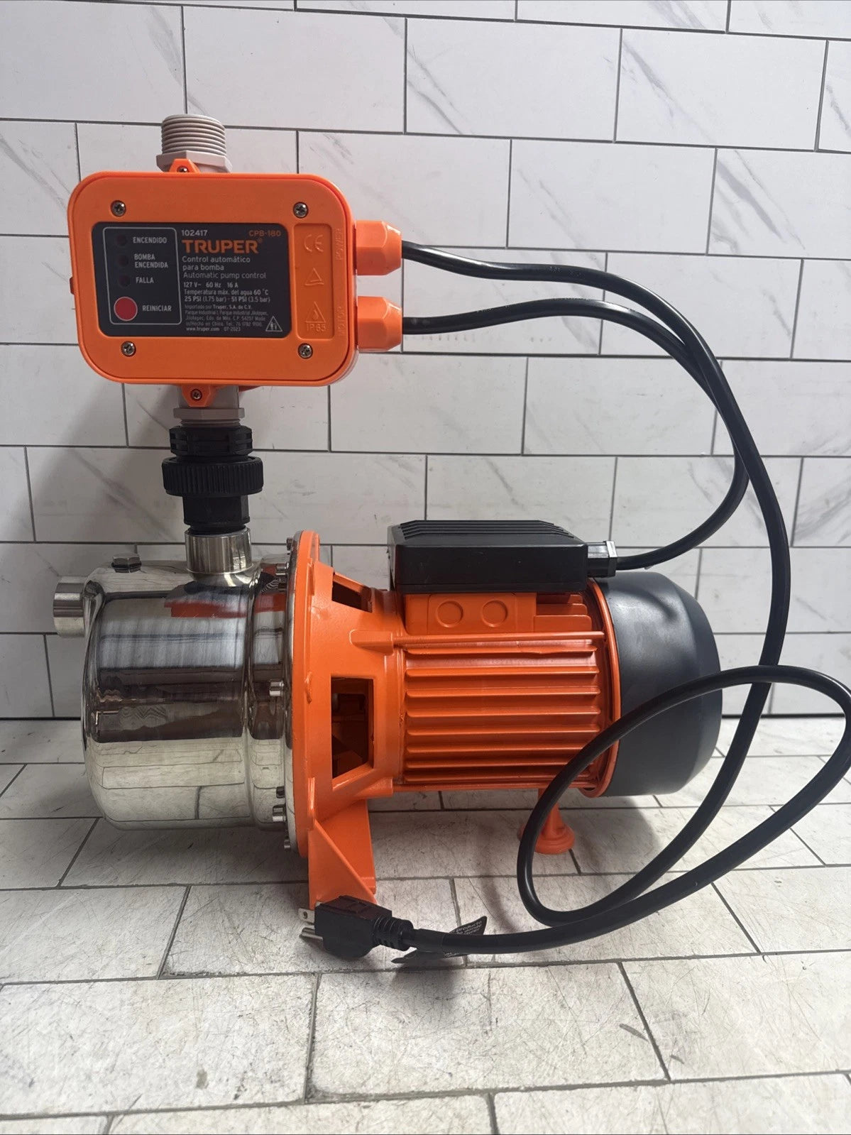 TRUPER PRE-11 - 1-HP Water Pressure Booster Pump System New Open Box