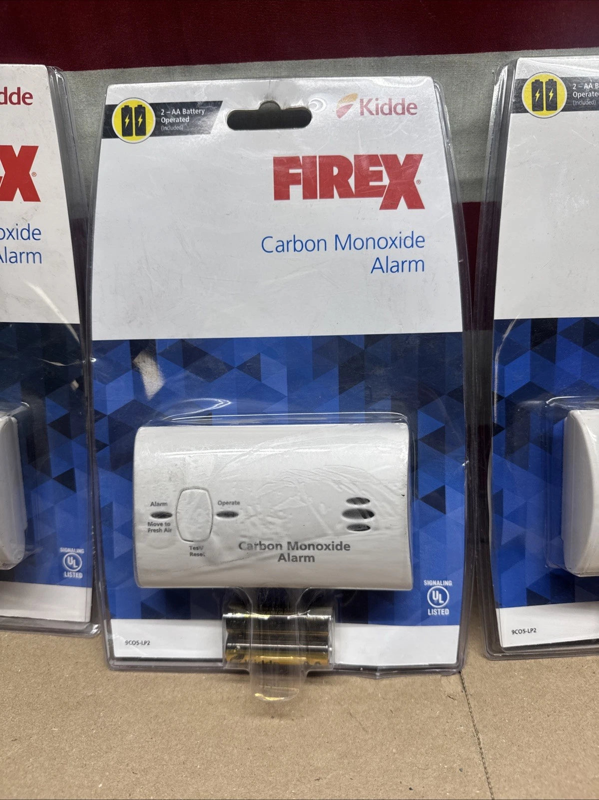 3 Pack Kidde KN-COB-LP2 Carbon Monoxide Alarm Detector