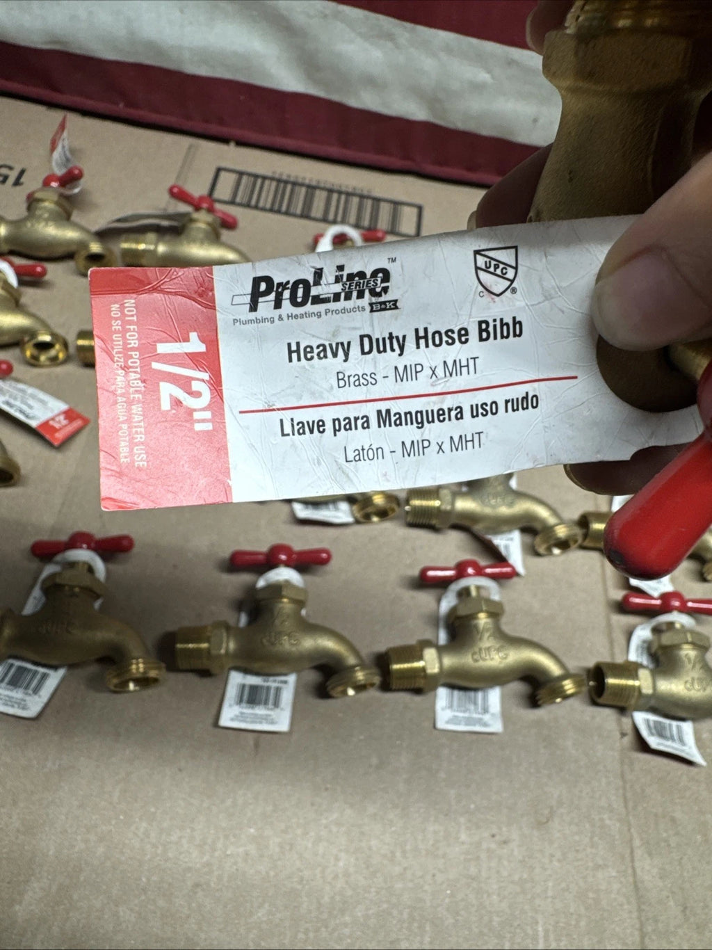 Lot Of 21 - 1/2" brass heavy duty Proline hose bibbs