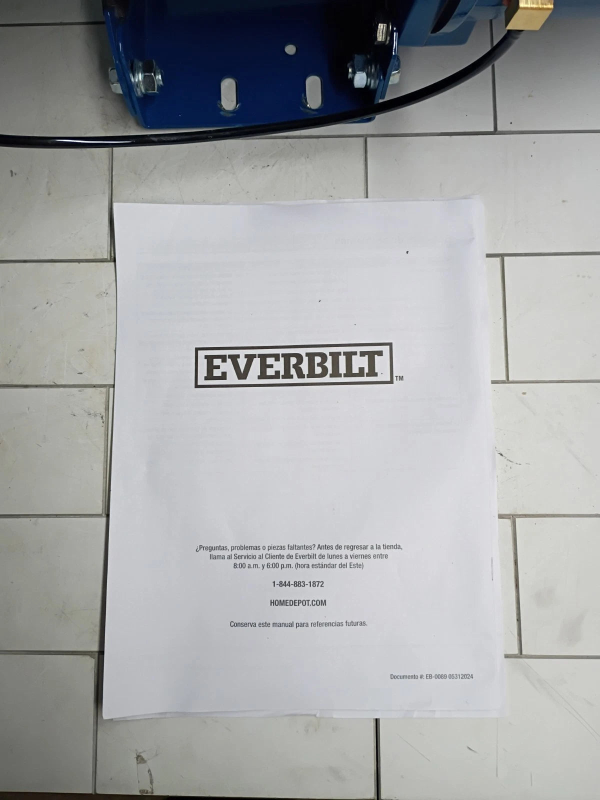 Everbilt HDSWJ7 3/4 HP Cast Iron Shallow Well Jet Pump FOR PARTS