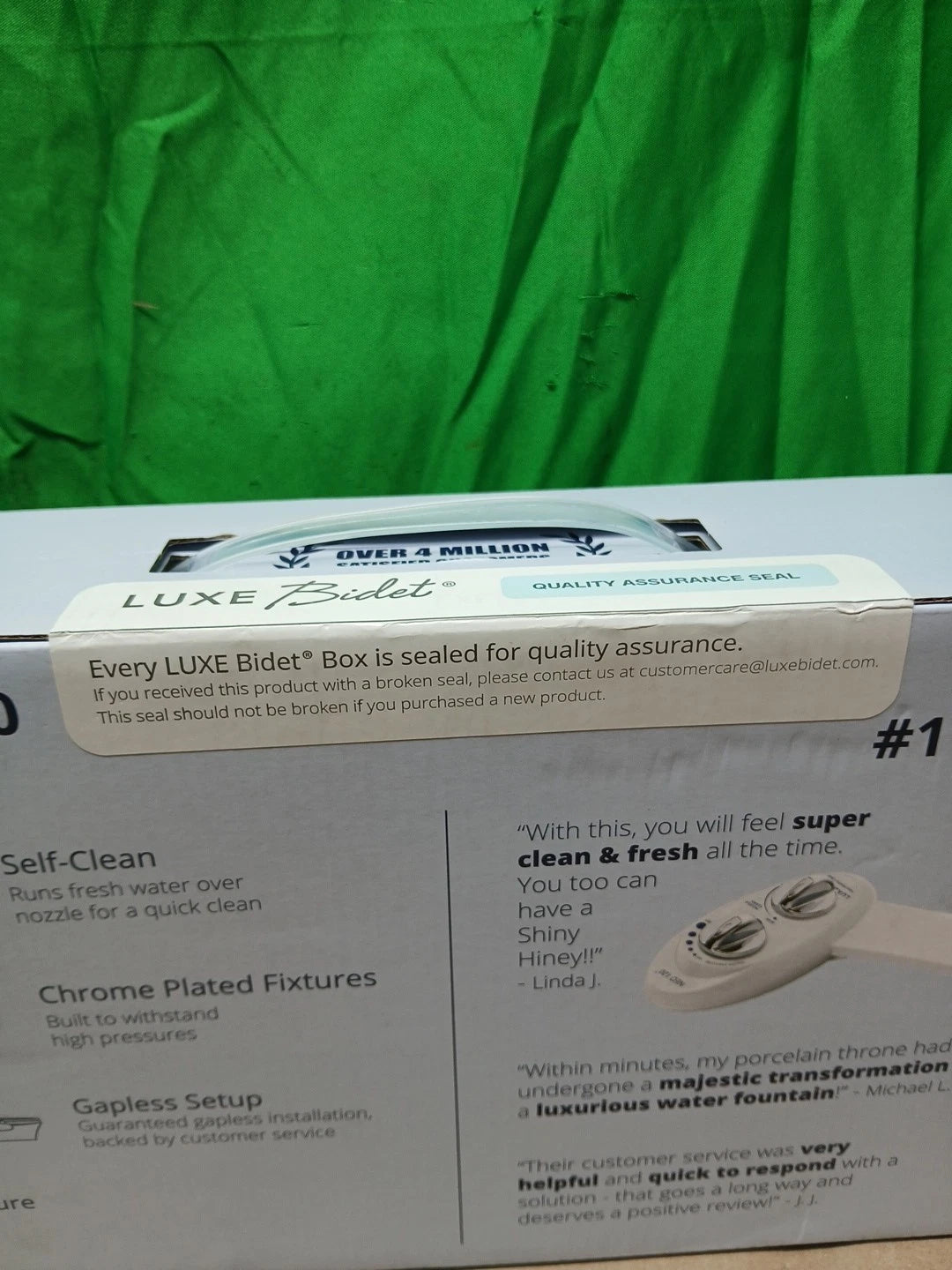 LUXE Bidet NEO 120 - Self-Cleaning Nozzle, Fresh Water Non-Electric Bidet