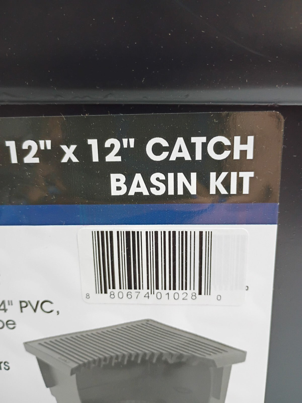 RELN 001028 12" x 12" Catch Basin Kit 5.8 Gal Capacity Fits 3" or 4" SewerDrain