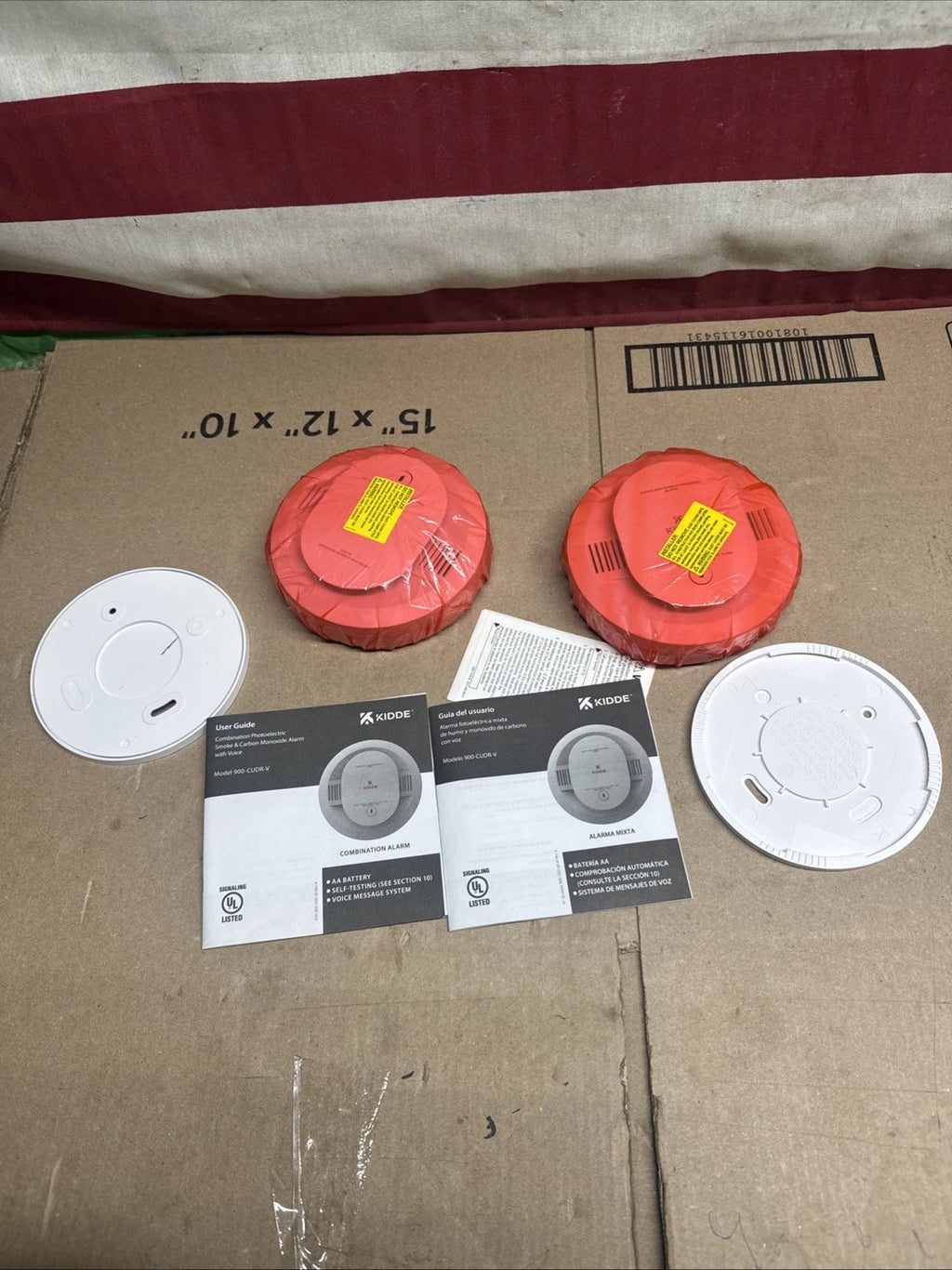 2PK Kidde Smoke & Carbon Monoxide Voice Alarm Self Testing 900-CUDR-V