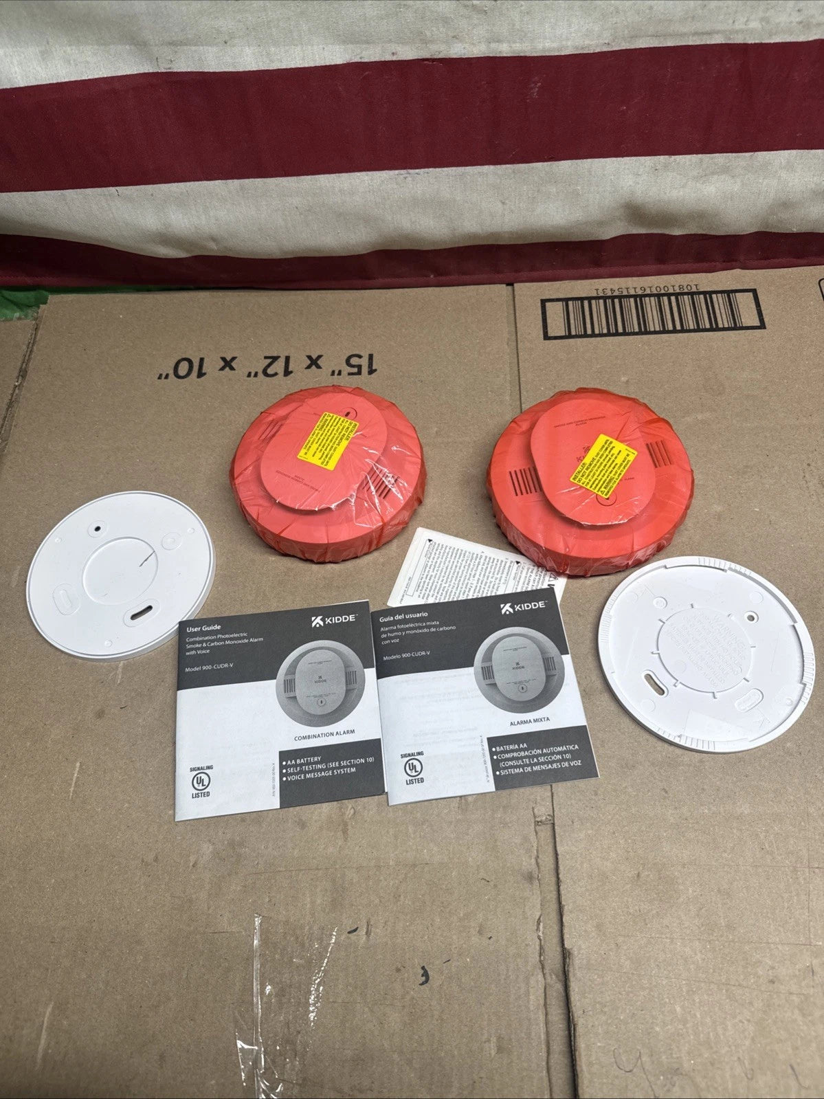 2PK Kidde Smoke & Carbon Monoxide Voice Alarm Self Testing 900-CUDR-V