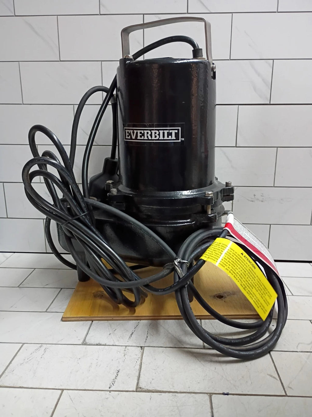 Everbilt 3/4 HP Sewage Ejector Pump, Black - ESE60W-HD **READ DESCRIPTION**