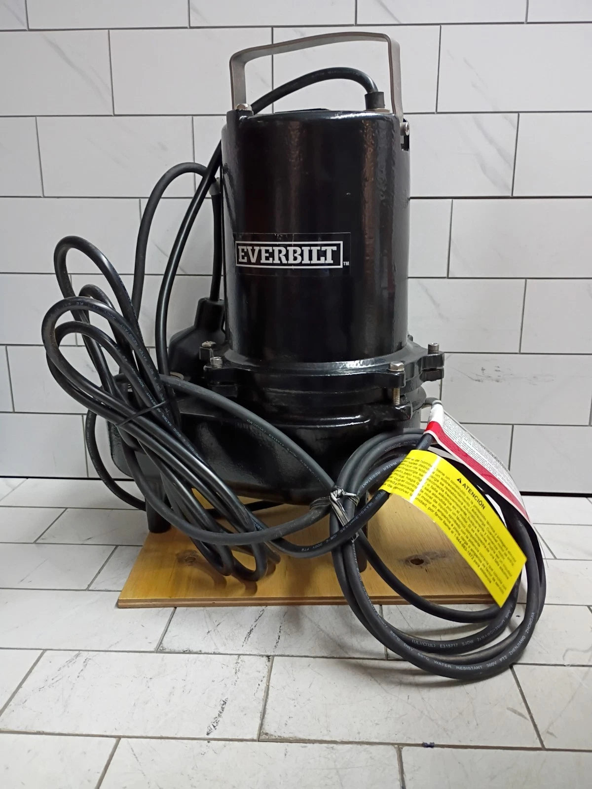 Everbilt 3/4 HP Sewage Ejector Pump, Black - ESE60W-HD **READ DESCRIPTION**
