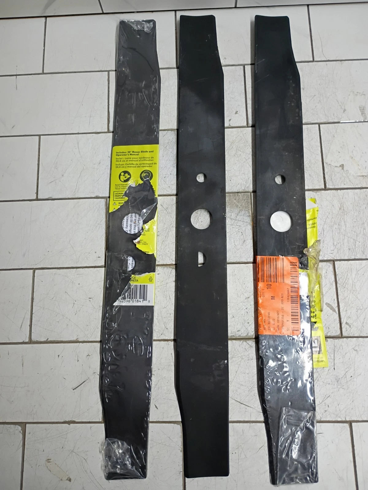 (3 Pack) Ryobi AC04020 20" Lawn Mower Blade OEM Fits 40V Mowers