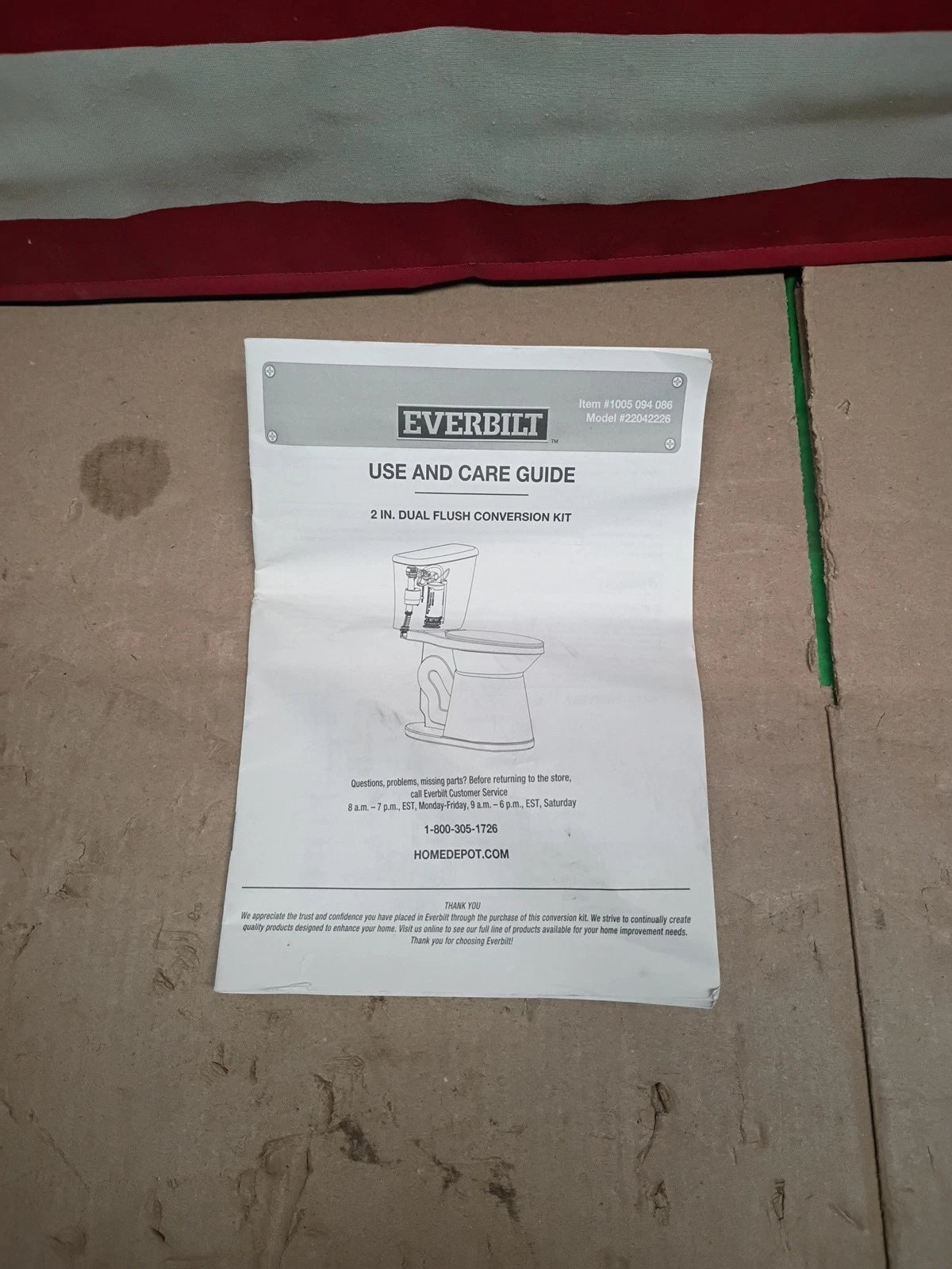 Lot Of 2 | 2 in. Dual Flush Toilet Conversion Kit