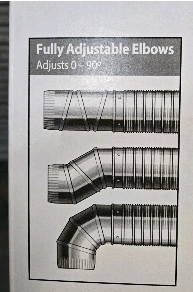 8 ft. Complete Airtight Semi-Rigid Dryer Vent Hook Up Kit for 4 in. Duct