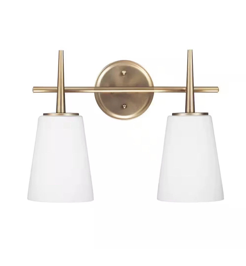 Generation Lighting 4440402 Driscoll 2 Light 16"W Bathroom Vanity - Brass