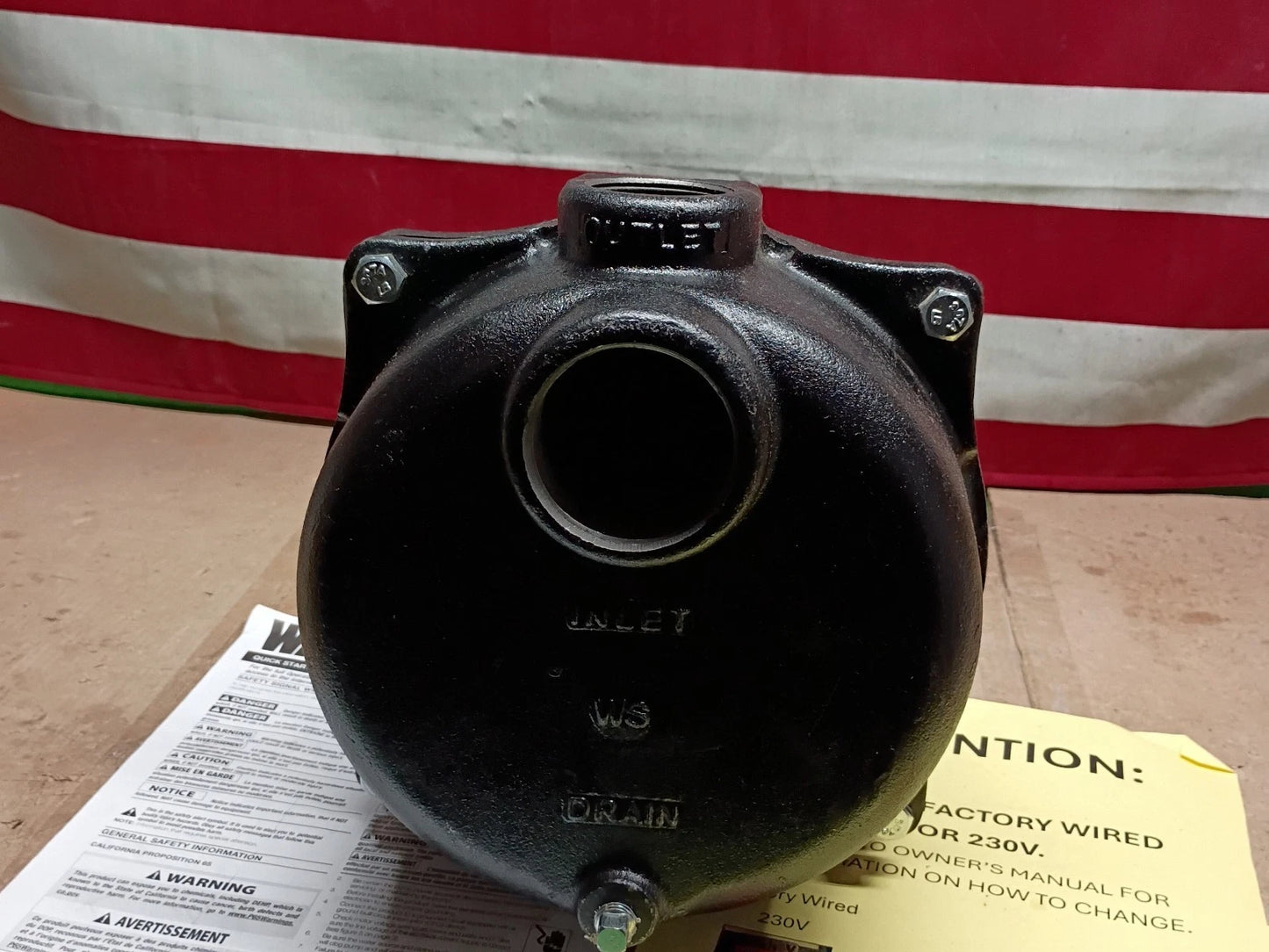Wayne WLS150 1.5 HP High-Volume Cast-Iron Lawn Sprinkling Pump **READ DESCRIPT**