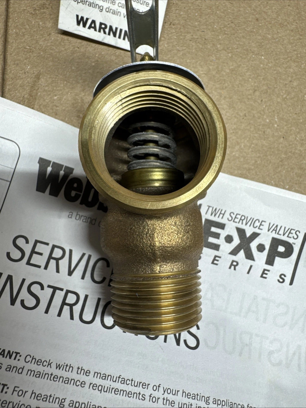 Webstone 3/4 in. EXP Ultra-Compact Tankless Water Heater Service Valve 42443 OB