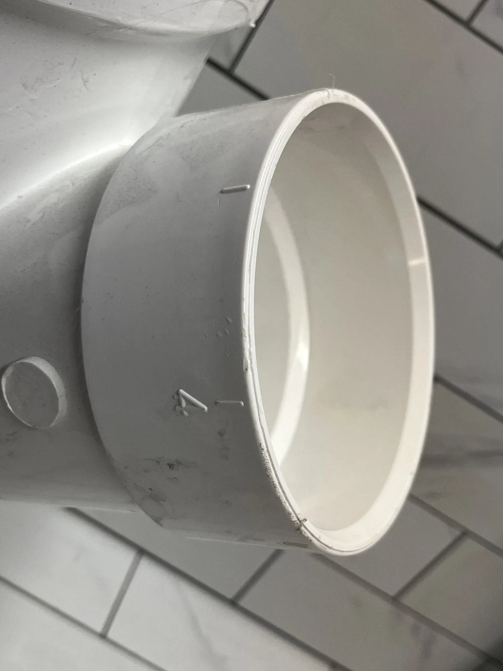Charlotte Pipe PVC 00601 2800 8 in. x 8 in. x 4 in. PVC DWV Wye Reducing Fitting