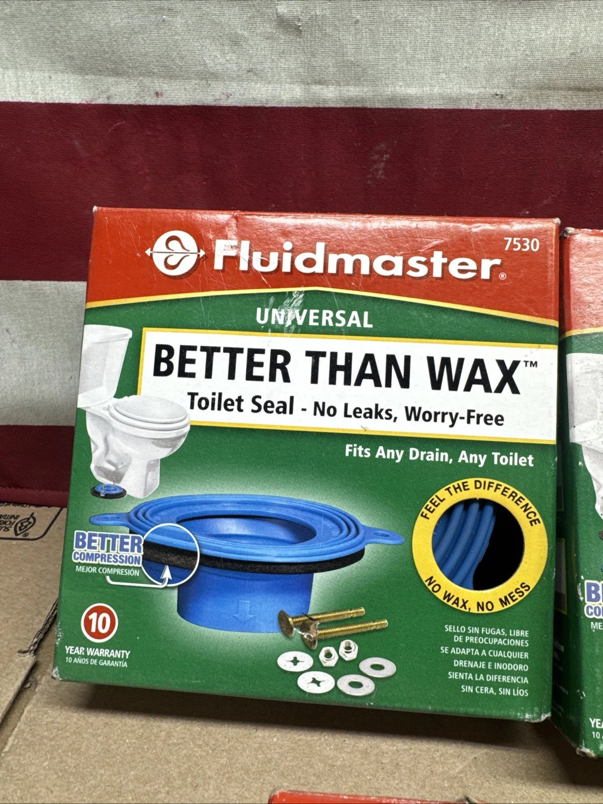 5pk Fluidmaster, Universal Better Than Wax Toilet Seal 7530,