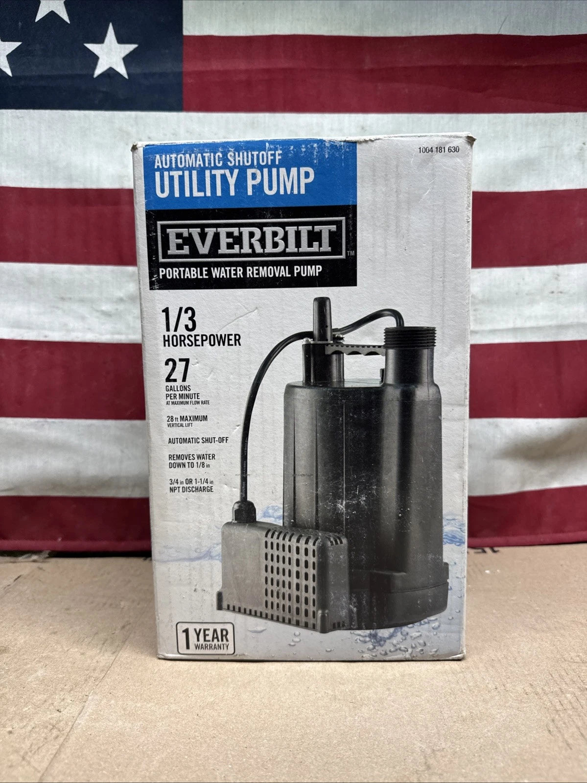 Everbilt EBAU33 1/3 HP Automatic Utility Pump 1004181630