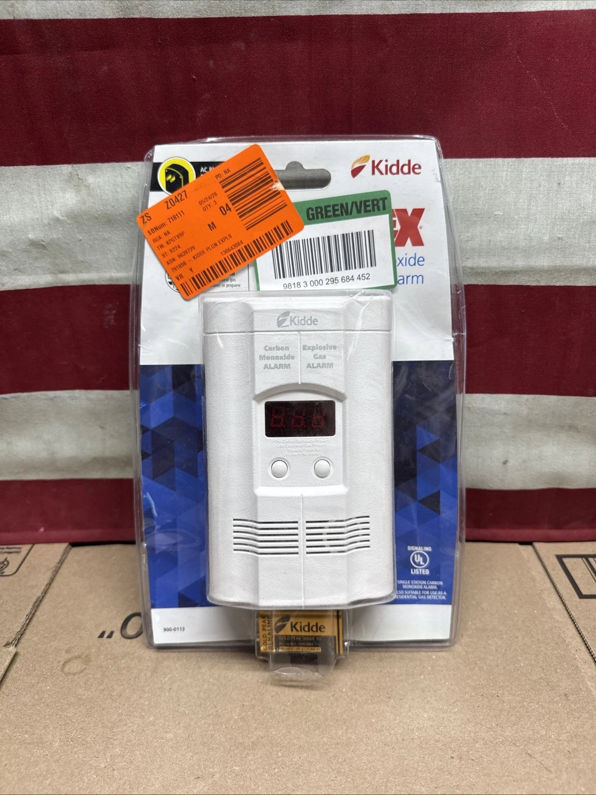 Kidde Carbon Monoxide Detector, Propane, Natural, Methane, & Explosive Gas Alarm