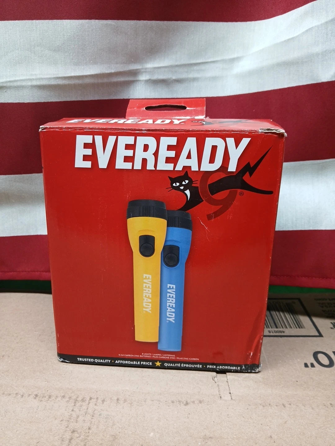 Eveready LED Flashlight (8-Pack) Bright Reliable Flashlights With Batteries.