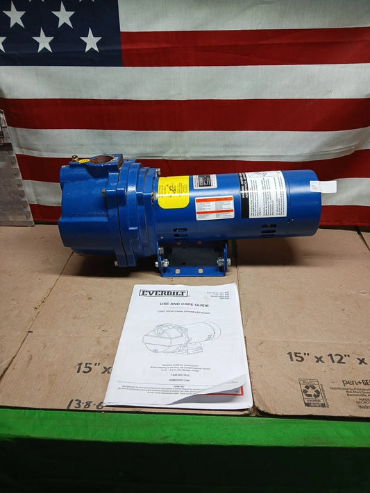Everbilt 1-1/2 HP Cast Iron Lawn Irrigation Pump HDLS15 Used For Parts*