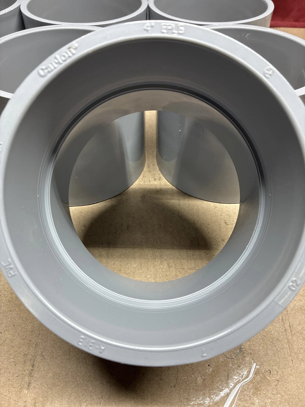 Lot of 18 Carlon 4 inch PVC Conduit Coupling E940N, Schedule-40, Gray OPEN BOX