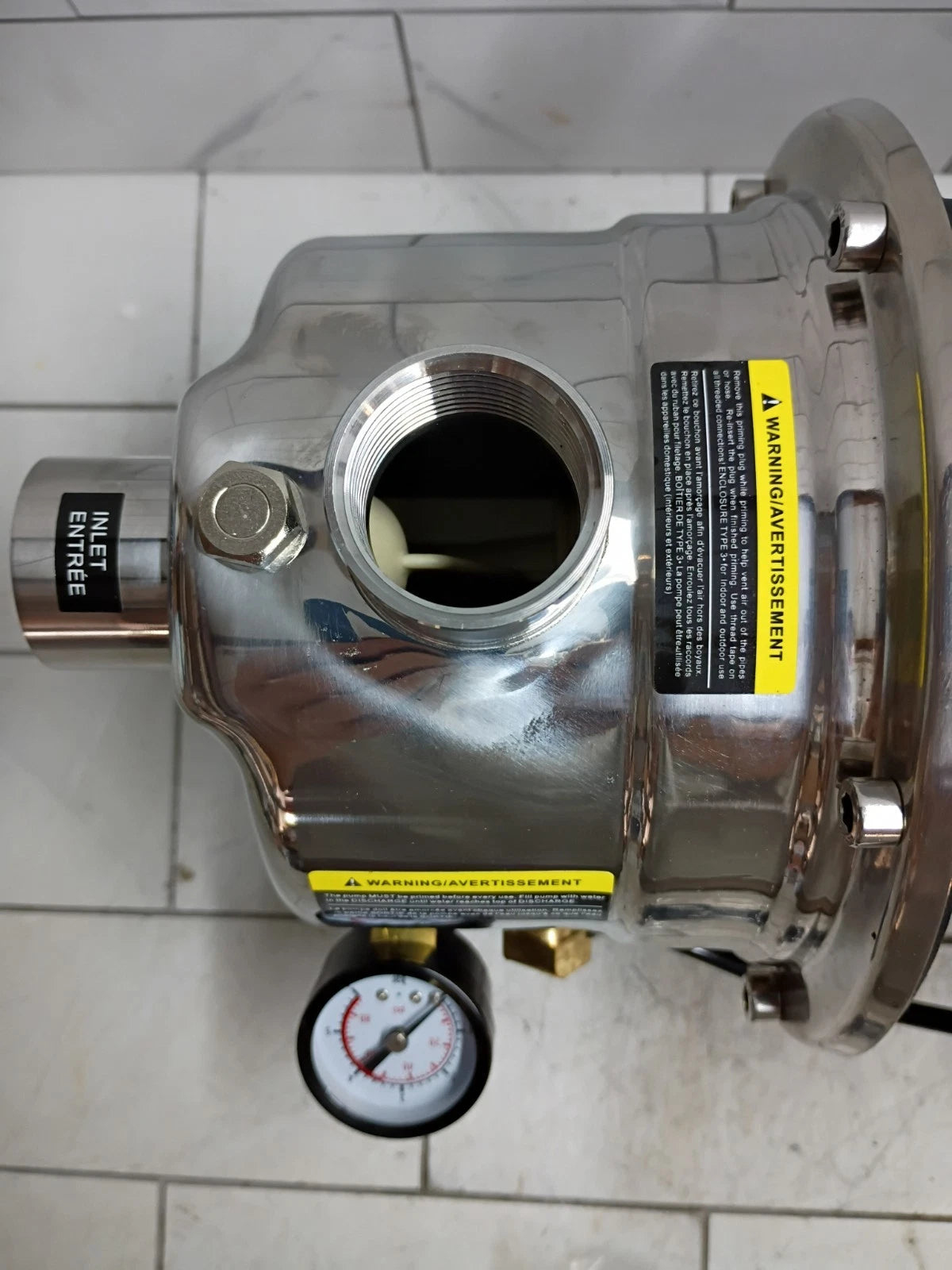 Mastercraft 3/4 HP Shallow Well Jet Pump Ships Fast Stainless Steel OPEN BOX
