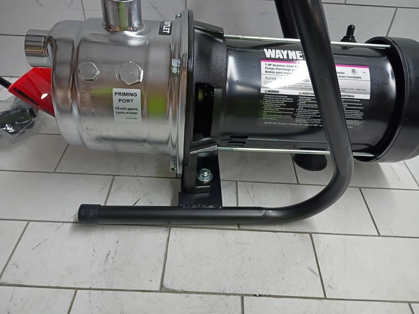 Wayne PLS100 1HP Portable Lawn Sprinkling Pump 115V 720GPH STAINLESS STEEL USED