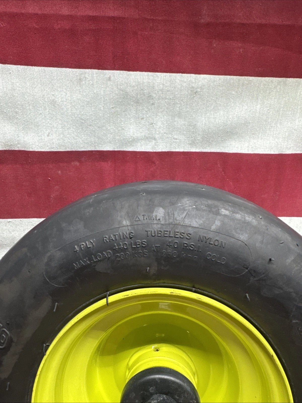 Front Wheel with Tire for Ryobi Z42Li 80v Zero Turn Mower + Axel & Spacers