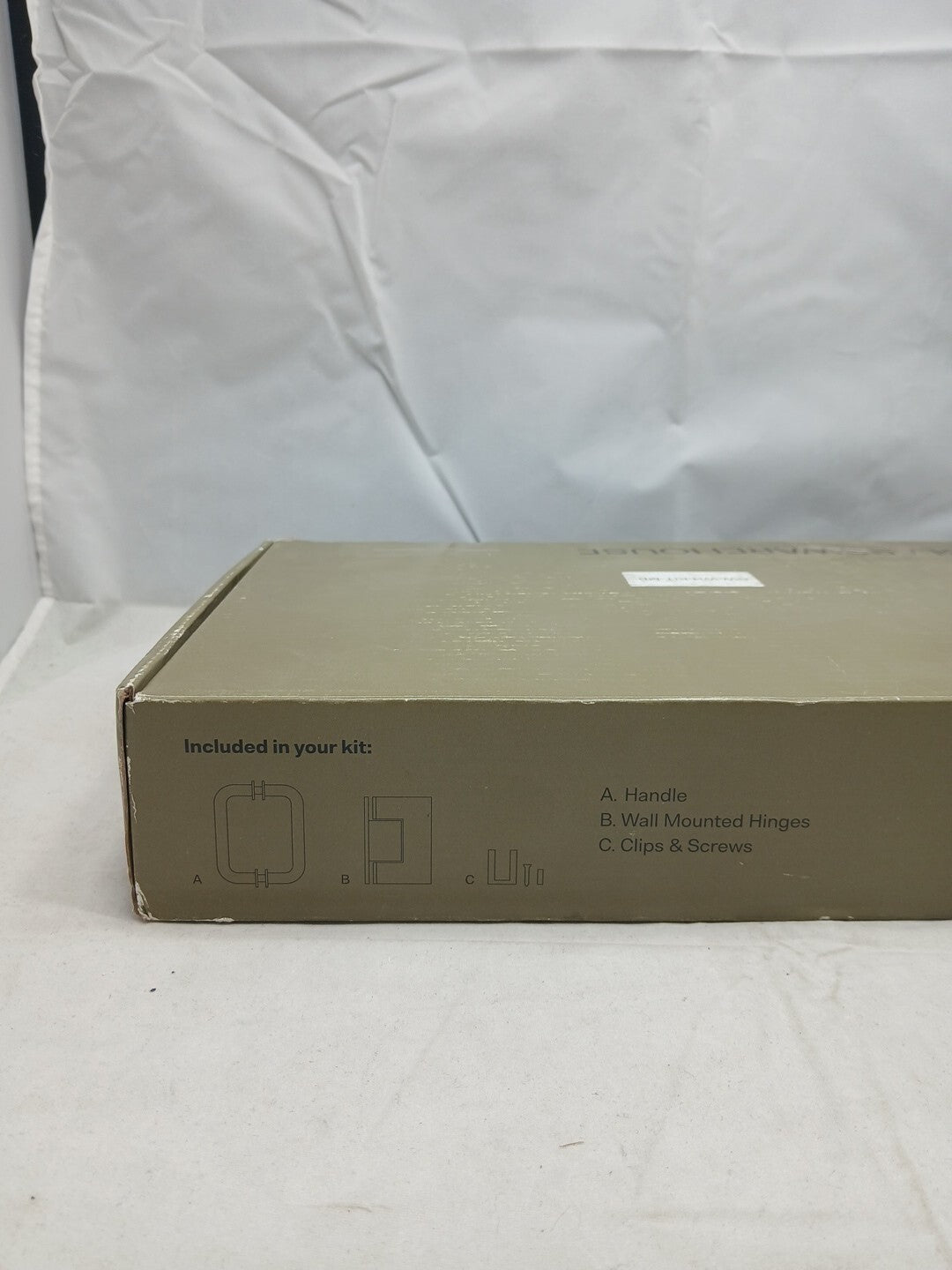 Wall Hinged Frameless Shower Door HINGES Only For 71 in. W x 78 in. H Glass Pane
