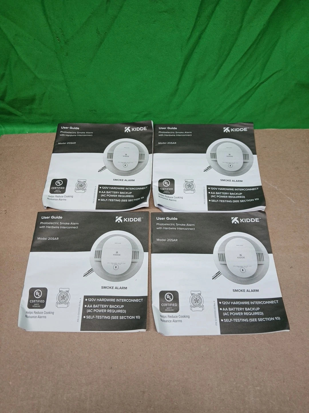Kidde Smoke Alarm Model 20SAR Hard Wired Detector, battery, 4 Pack NEW OPEN BOX