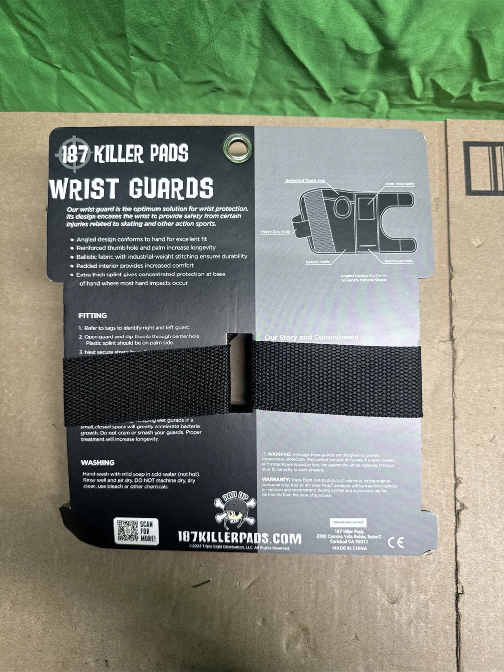 187 Killer Pads Wrist Guard Black