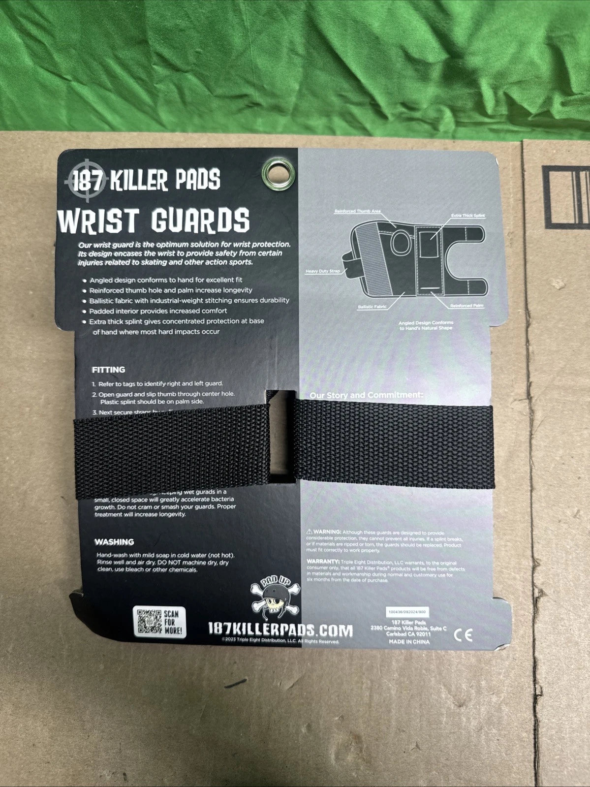 187 Killer Pads Wrist Guard Black