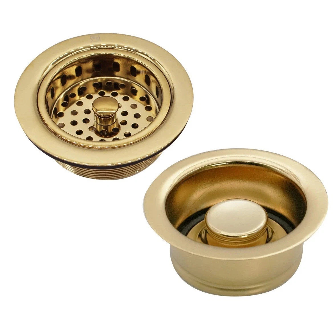 Westbrass A2165-01 4-1/4" OD Post Style Large Kitchen Basket Strainer with Waste
