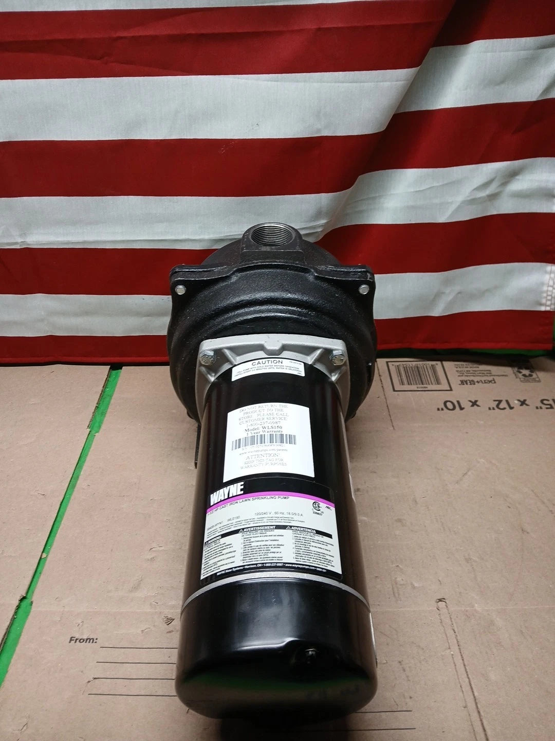 Wayne 1-1/2 HP Cast Iron Quick-Prime Lawn-Sprinkler Pump. NOB/