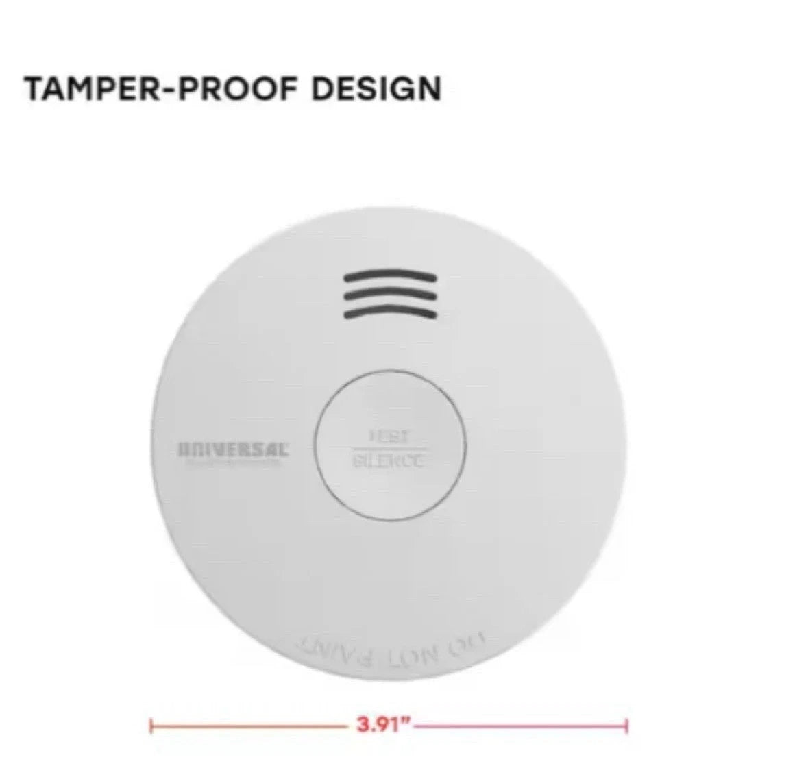 (3-Pack) 10-Year Battery Powered Mini Smoke and Fire Detector with Photoelectric