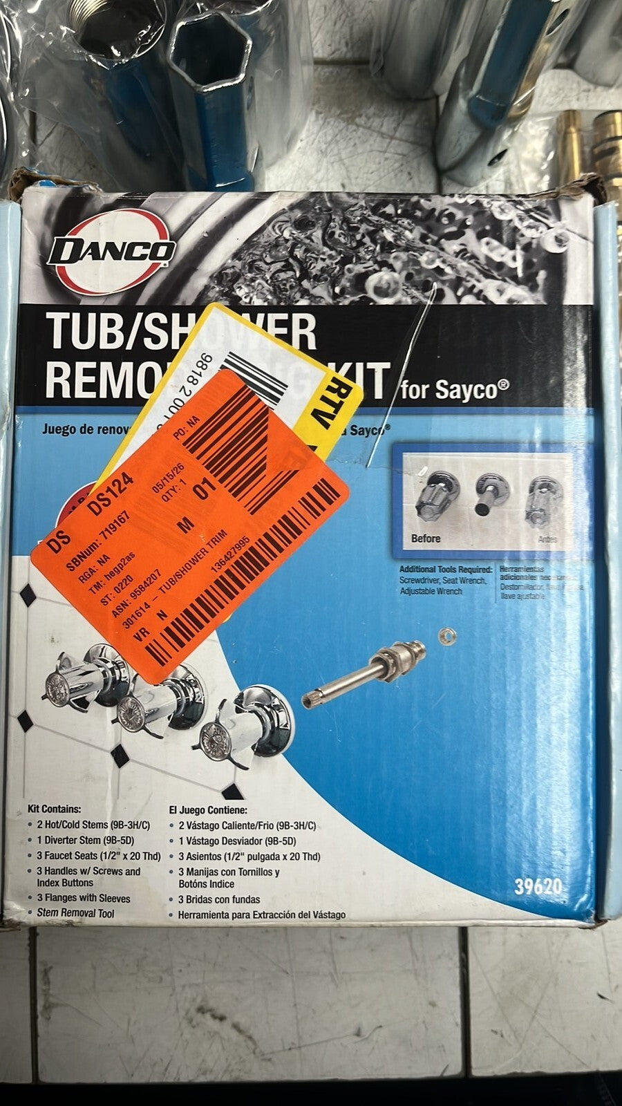 2PK Danco 39620 Tub/Shower Remodeling Kit for Sayco NEW Open Box Complete Set