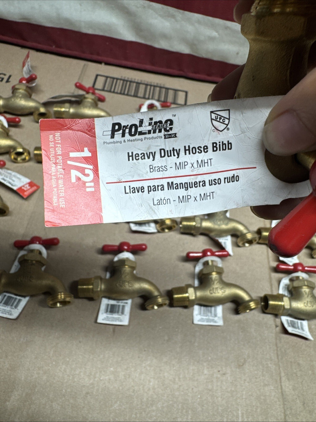 Lot Of 21 - 1/2" brass heavy duty Proline hose bibbs