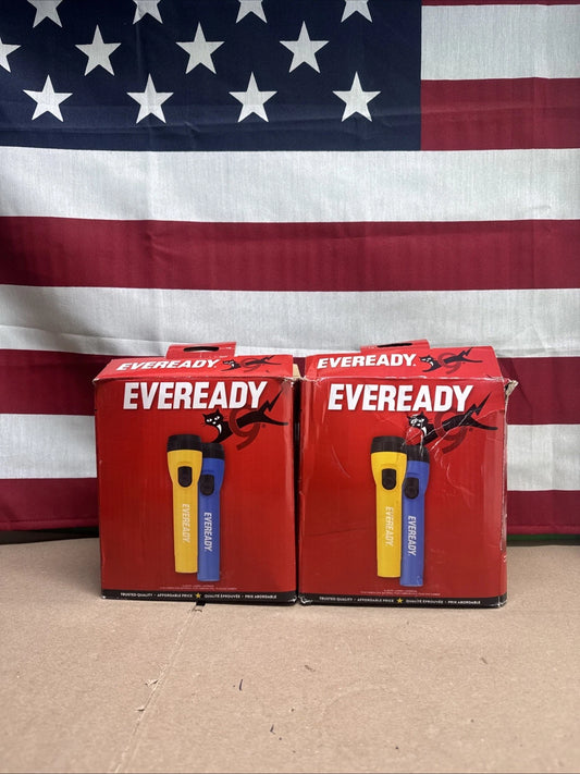 2PK Eveready LED Flashlight (16-Pack) Bright Reliable Flashlights With Batteries