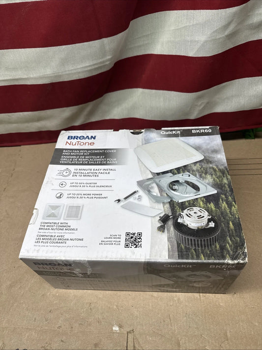 Broan-NuTone BKR60 QuicKit Bath Fan Motor with Grille Upgrade Kit 60 CFM 2.5