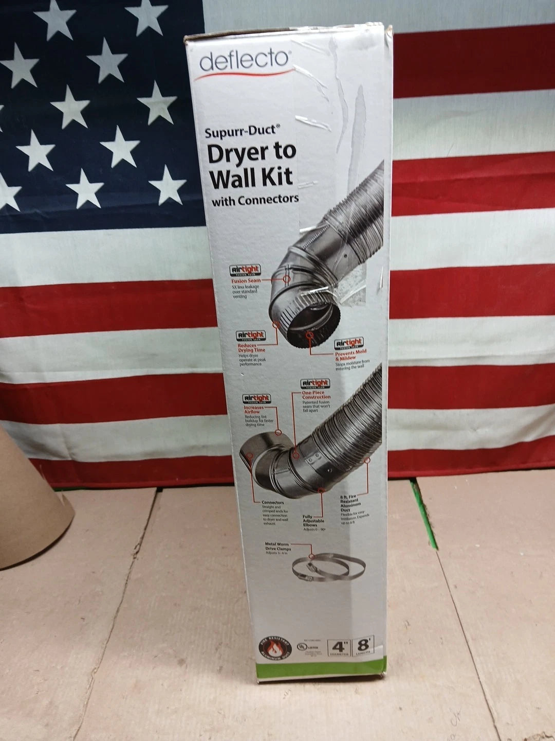 8 ft. Complete Airtight Semi-Rigid Dryer Vent Hook Up Kit for 4 in. Duct