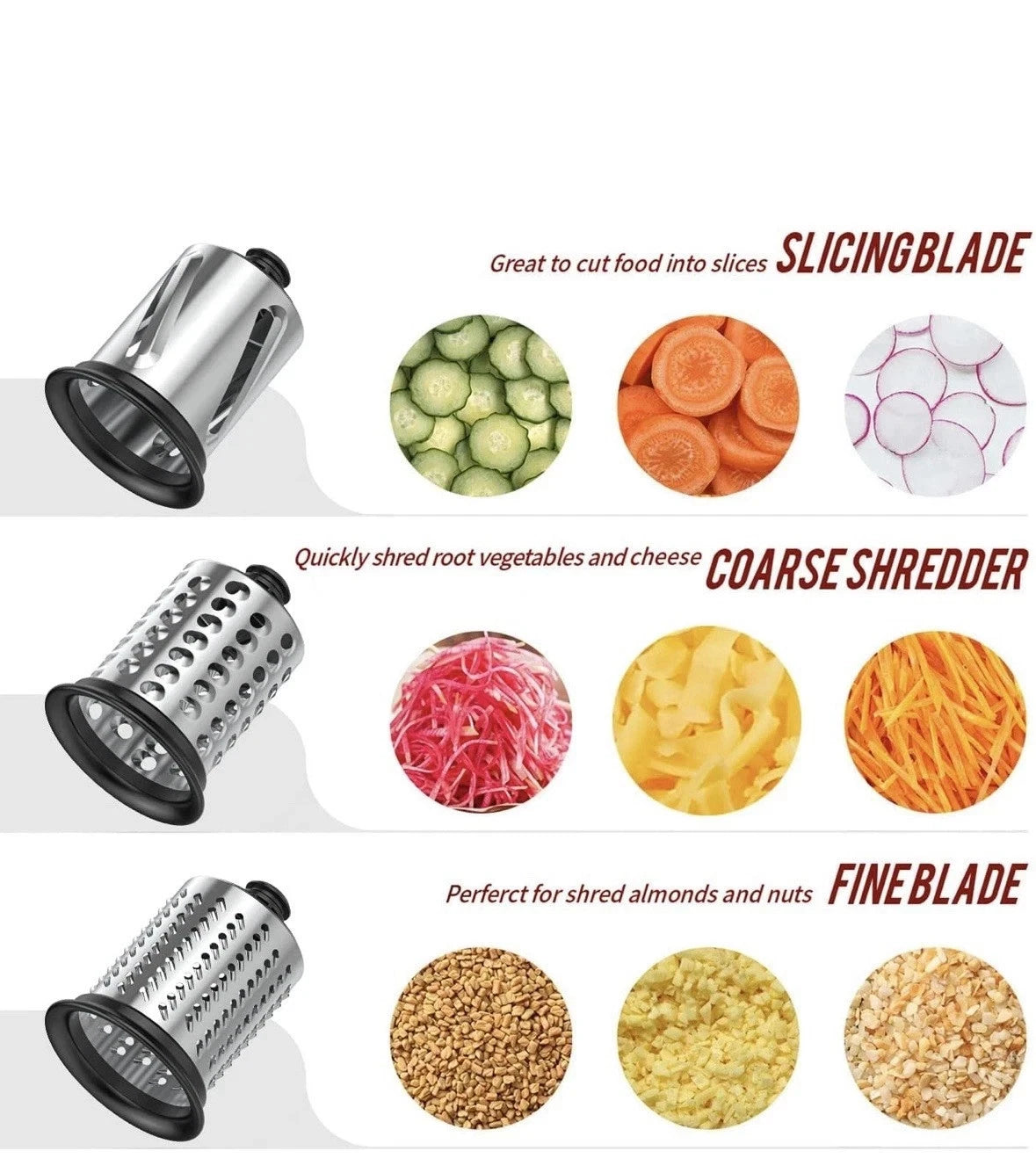 Innomoon Slicer/Shredde Attachment For Kitchenaid Stand Mixers Accessory