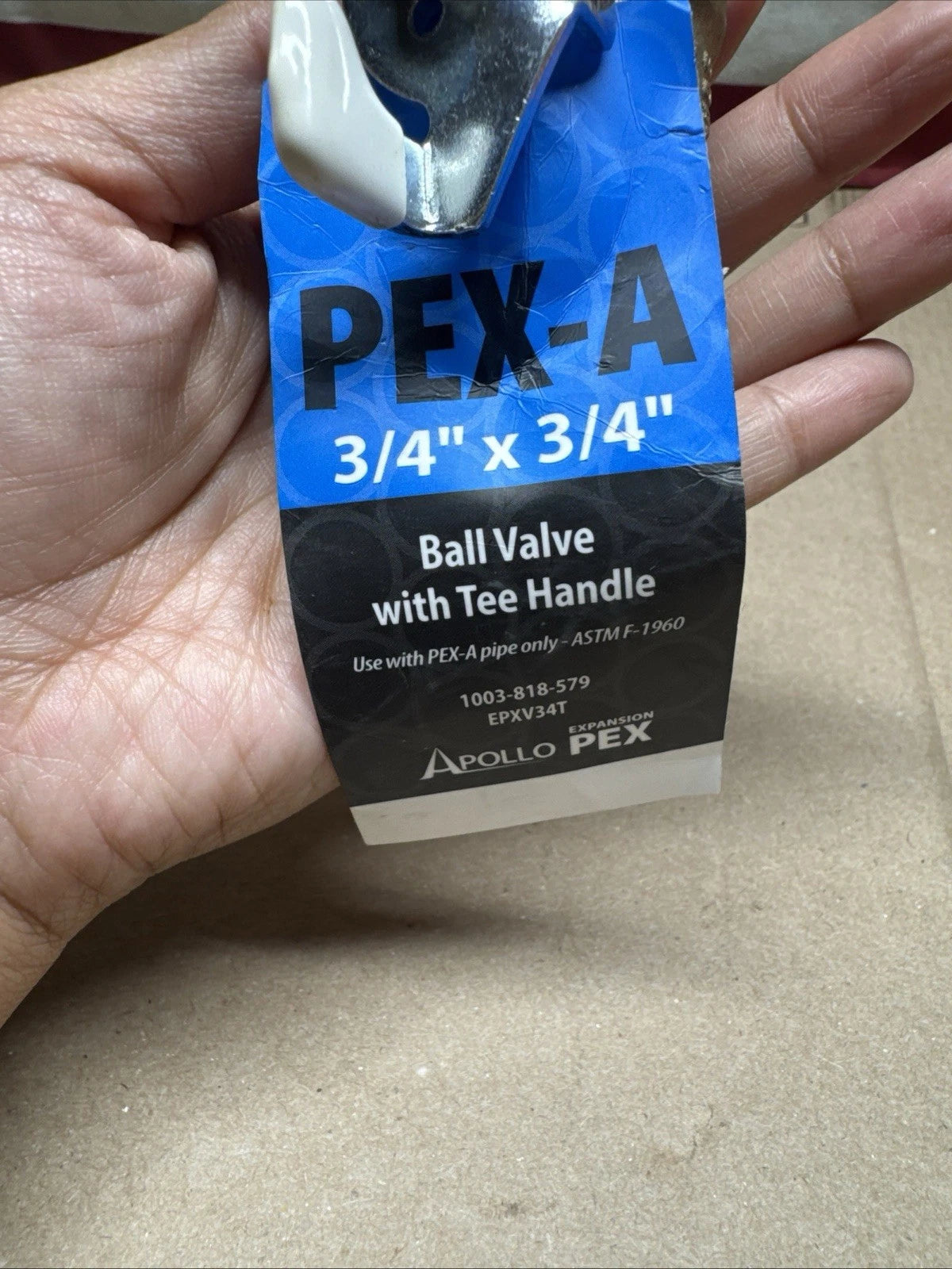 Lot Of 3 APOLLO 3/4 in. Brass PEX-A Barb Ball Valve with Tee Handle