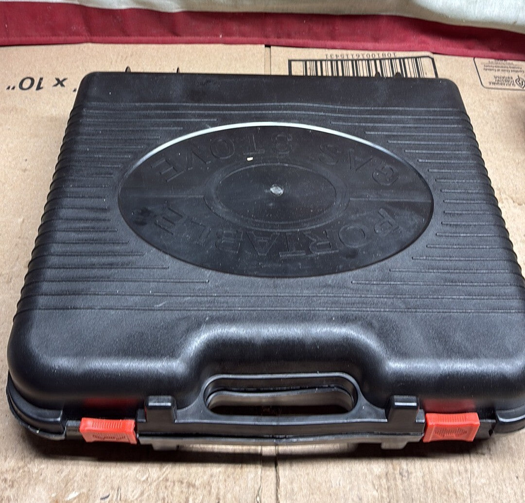 Sedco Portable Gas Canister Stove Black Single Burner Camping Outdoor Case OB