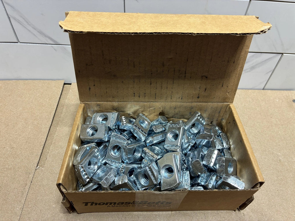 100-PC Thomas Betts Superstrut AB100 1/2 Spring-less Channel Nuts Galvanized OB