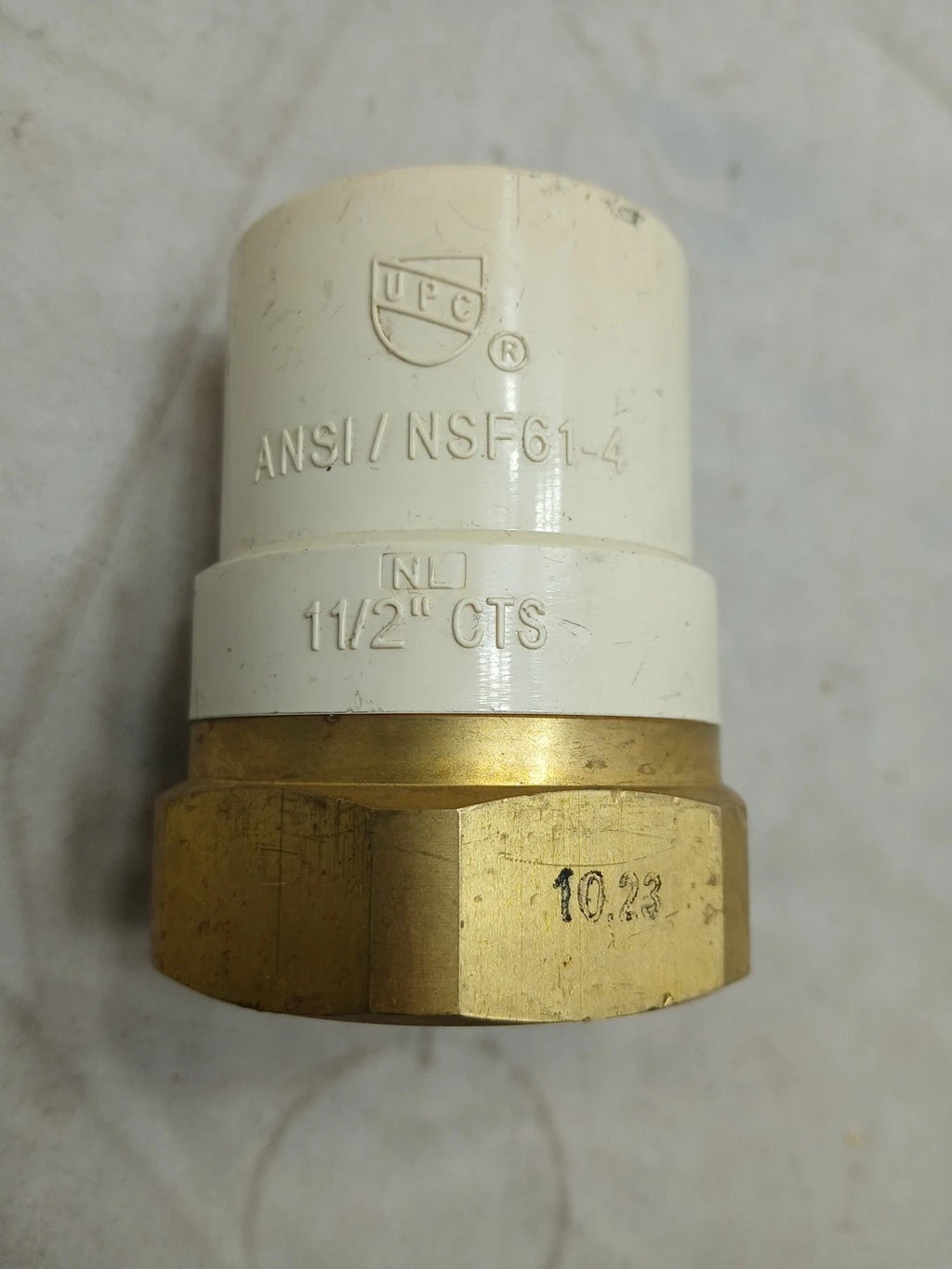 1-1/2"in Lead Free Brass Female x CPVC Adapter Transition Pipe Fitting NEW OB