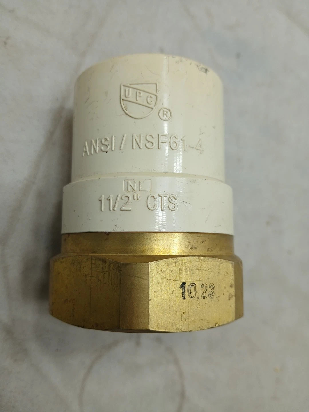 1-1/2"in Lead Free Brass Female x CPVC Adapter Transition Pipe Fitting NEW OB