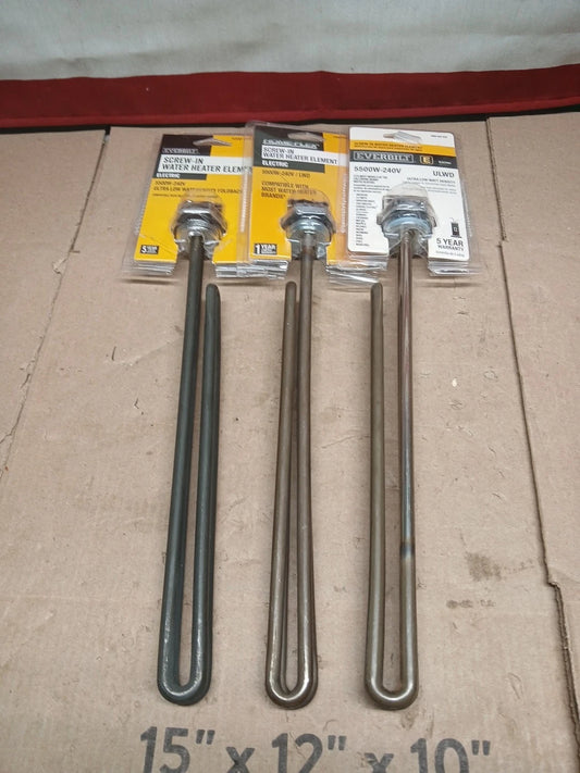 3PK Everbilt Low-Watt Density Fold-Back Screw-In Alloy Water Heater Element