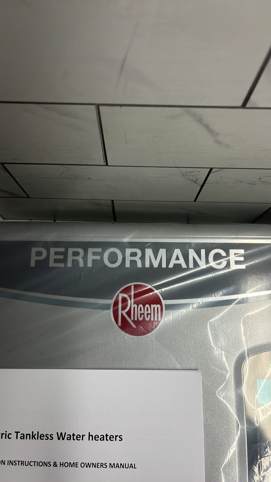 Rheem RETEX-24 Performance 24kW 4.68GPM Tankless Electric Water Heater - Gray